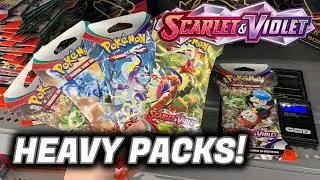 Weighing HEAVY Scarlet & Violet Packs from Walmart!
