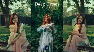 DEEP GREEN Presets - Lightroom Mobile Preset Free DNG & XMP | Moody Green Portrait Presets