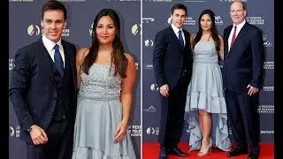 Monaco's royals join small screen stars to walk the red carpet at glitzy Monte Carlo