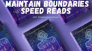 Maintain Boundaries Speed Reads