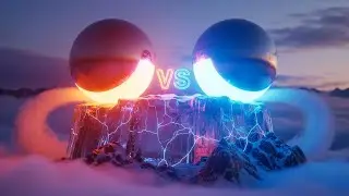 Red Hot Copper vs Aluminum Ball on ICE! 🧊🔥 (Satisfying ASMR)