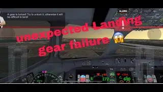 Landing gear failure!!! Perfect landing in cockpit view AIRLINE COMMANDER