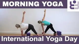 Morning Yoga Practice for International Yoga Day - Iyengar Yoga Sequence