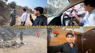 Giving food to helpless people @Fardeen.14Vlog #humanity #poorpeople #helping #givefood #vlog #share