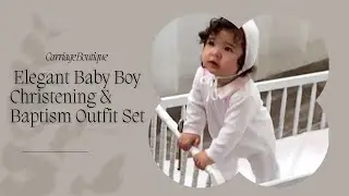 Carriage Boutique Elegant Baby Boy Christening & Baptism Outfit Set