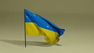 Ukraine Flag  Waving  - 4k FREE Stock Footage