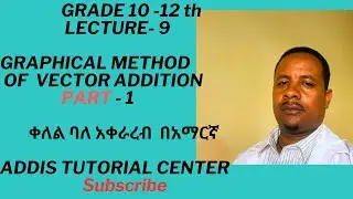 GRAPHICAL METHOD OF VECTOR ADDITION  PART 1