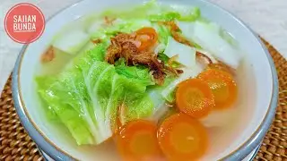 SAWI PUTIH KUAH BENING... SIMPLE & SEGER BANGET!