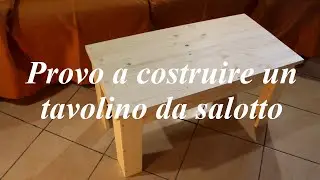 Costruzione di un tavolino da salotto in legno fai da te