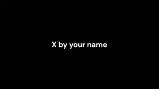 YxngChrist- X by your name (official audio)