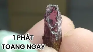 Spinel tím cà Lục Yên mở bát lòng tan nát