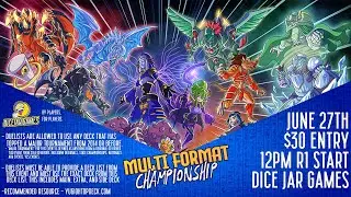 Dice Jar Games Yu-Gi-Oh! Multi-Format Championship! June 27th 2021