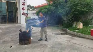Yuehao Synthetic Resin Roof Tile Fireproof Test