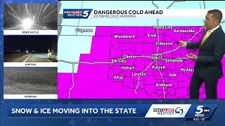 Oklahoma Winter Storm Update: Snow, sleet and freezing rain move in