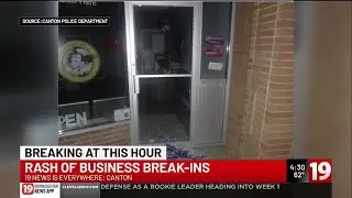 Multiple police agencies in Stark County investigate rash of business break-ins