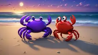 Five Little Crabs Click Click Click | Fun Counting Song for Kids | Nursery Rhymes and Baby Songs
