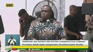 Prampram 1D1F : President Akufo-Addo inaugurates 35-million-dollar facility pharmaceutical company
