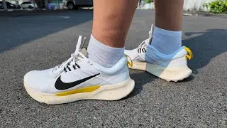 Unboxing on feet - Clean white Nike Juniper Trail 2.