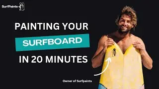 Painting A Surfboard in 20 minutes with Two Paint Pens (No Art Skills Required!) #surfpaints