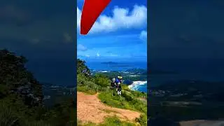 Jump off the cliff, let the wind take you to the best view ever! 🌊🪂 Ready to fly?#paraglidingphuket