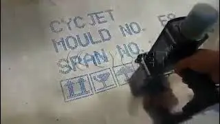How to Print Galvanized Steel Sheet/Steel Coil By CYCJET DOD ALT160Plus Handjet Printer
