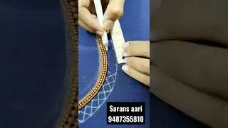 mama kuttyyy song | pattern making tips in aari😇 #saransdiy #aariwork #mamakutty #trending #shorts