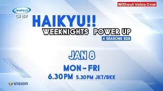ANIMAX Asia - Haikyu!! Weeknights Power Up - Promo (without VO) [via Vision+]