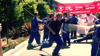 10,000 Victories School of Kung Fu and Tai Chi in the Fairfax Parade 2012