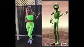 Hot girl challenge with yeşil uzayli sarkisiyala alien ki dance#yesiluzayli#shot#fact