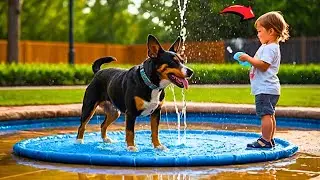 Peteast Splash Pad Review 🐾 | Best Summer Fun for Dogs & Kids | #pets #petproducts #dogs