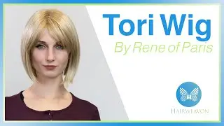 Tori Wig by Rene of Paris | Angled Bob Synthetic Wig | Colour Creamy Blonde