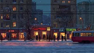 Cozy Up: Lofi Jazz Mix for a Peaceful Winter Night ❄️🌙