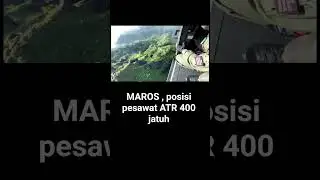 LOKASI Pesawat ATR 400 yg jatuh di Kars Maros
