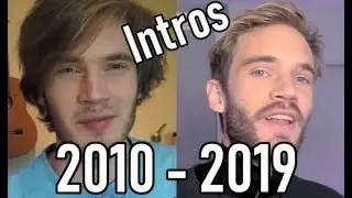 Pewdiepie Intro Evolution [2010 - 2019]