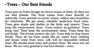 English essay : Trees - Our best friends | Paragraph writing | Aapni you tube channel | STD 10 