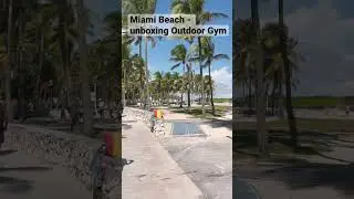 Outdoor Gym -Miami beach #shorts #miami #outdoorgym #miamiflorida