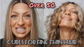 How to Curl, Fine, Thin, MENOPAUSAL HAIR | OVER 50 | Stung by Samantha