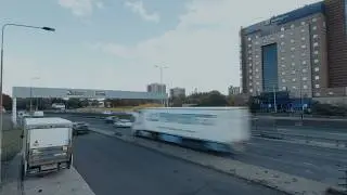 Таймлапс с длинной выдержкой в ​​районе Брент-Кросс, Лондон