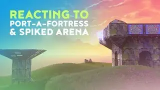 DAKOTAZ REACTING TO THE NEW PORT-A-FORTRESS AND SPIKED ARENA! - (Fortnite Battle Royale - Dakotaz)