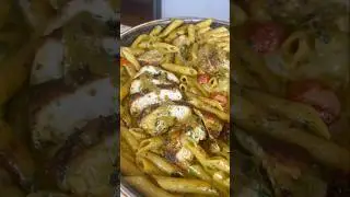 Паста с курицей и сливочным песто!