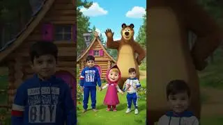 Masha and the bear #mashaandbear #kids #cartoon #ai #play #world #shorts