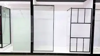 Matte Black Shower Screen | Fluted Tempered Glass for a Modern Minimalist Bathroom