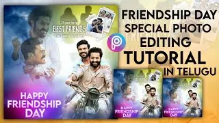 Awesome Friendship Day Photo editing in Picsart || Trending Photo editing || For Whatsapp Status