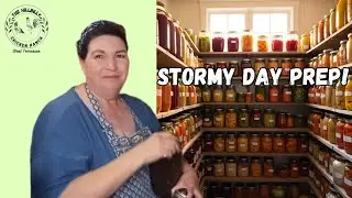 Stormy Day Prepping: Dehydrating Squash & Keto Pantry Supper - Long-Term Food Storage Goals