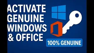 ✅ Genuine Windows & Microsoft Office Activation | Step-by-Step Guide