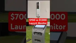 $700 vs $7,000 Launch Monitor 😮 #shorts #golf