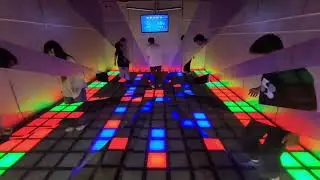 Enter the interactive game jump jump.#jumpgridgame#gridgamefloor#ledgamefloor#ledgridgame#pixelarena