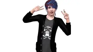 Sims 3 Create a Sim: AJ Miller (Emo)