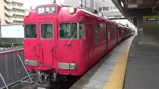 「三河線ではまだ見れる6000系重連」6000系6040F＋6021F 名鉄三河線 知立駅 発車