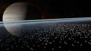 Rings view from a Shepard moon